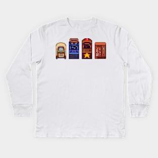 Stardew Valley Stardrop Saloon Arcade Games Kids Long Sleeve T-Shirt